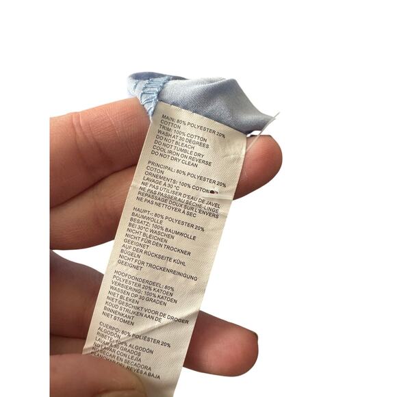 Nasty Gal Plaid Sleeve Oversized Shirt Dress Blue Womens size 8 - Picture 7 of 7